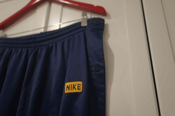 Nike Blue Yellow Athletic Tear Away Jogger Back Zip Pocket Pants Men Size XL - Picture 6 of 11